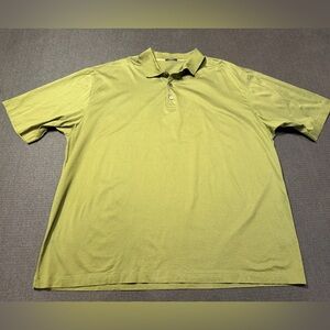 Marbas Green Polo Shirt Mens XXL‎ Made Italy Filodiscozia Cotton